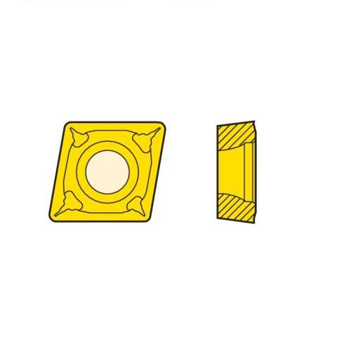 Seco Turning Insert C Shape Code 2.38 x 0.4 x 6.35mm T Insert Type - W-F1 7° Grade TP2501 ± 0.05/± 0.05mm CCMT060204W-F1 Pack of 103