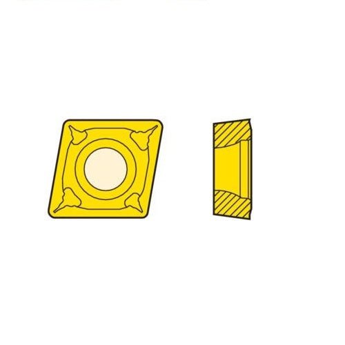 Seco Turning Insert C Shape Code 2.38 x 0.4 x 6.35mm T Insert Type - W - F1 7° Grade TP2501 ± 0.05/± 0.05mm CCMT060204W - F1 Pack of 10 - AIMS Industrial Supplies