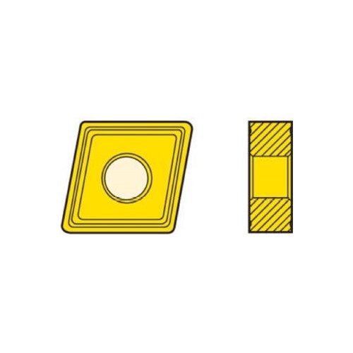 Seco Turning Insert C Shape Code 4.76 x 0.4 x 12.7mm G Insert Type - M1 Grade 883 ± 0.13/± 0.025mm Tolerance CNGG120404-M1,883 - Pack of 102