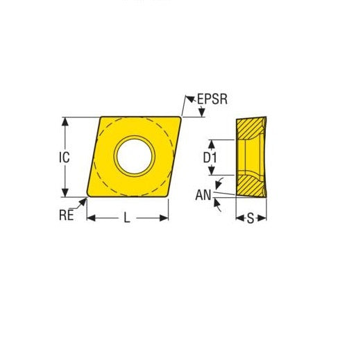 Seco Turning Insert CCGT Ins2