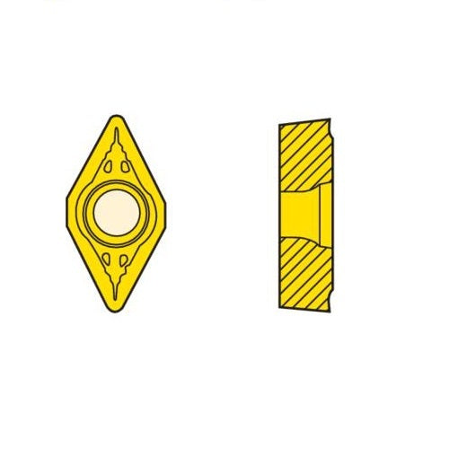 Seco Turning Insert D Shape Code 3.97 x 0.4 x 9.53mm T Insert Type - F1 7° Grade TP1501 ± 0.13/± 0.05mm DCMT11T304-F1 Pack of 103
