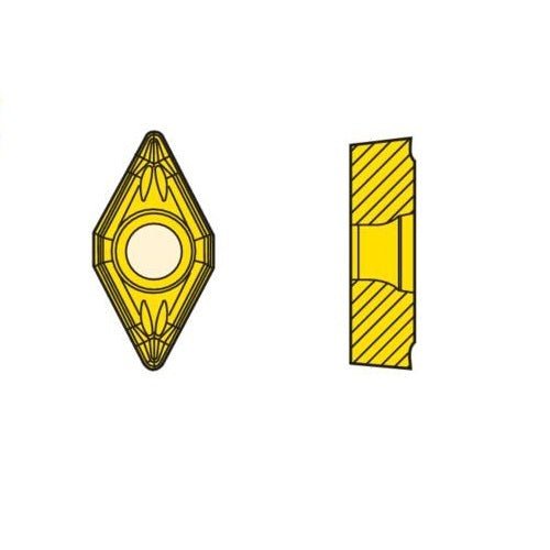 Seco Turning Insert D Shape Code 3.97 x 0.4 x 9.53mm T Insert Type - MF2 7° Grade CP500 ± 0.13/± 0.025mm DCGT11T304 - MF2 Pack of 10 - AIMS Industrial Supplies