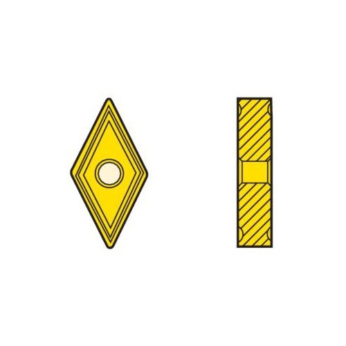 Seco Turning Insert D Shape Code 4.76 x 0.2 x 12.7mm G Insert Type - M1 Grade 883 ± 0.13/± 0.025mm Tolerance DNGG150402-M1,883 - Pack of 10