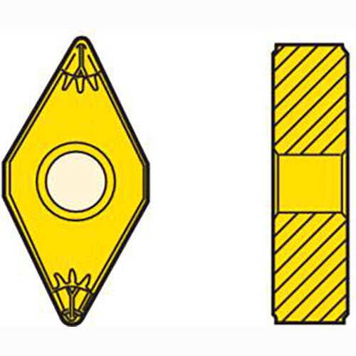 Seco Turning Insert D Shape Code 4.76 x 1.2 x 12.7mm G Insert Type - MF5 Grade TS2000 ± 0.13/± 0.05mm Tolerance DNMG150412-MF5,TS2000 - Pack of 10 - AIMS Industrial Supplies
