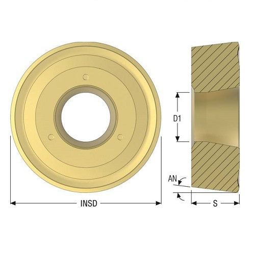 Seco Turning Insert R Shape Code 9.5 x 9.52 x 32mm X Insert Type - RR97 7° Grade TP0501 ± 0.13/± 0.05mm RCMX320900-RR97 Pack of 32