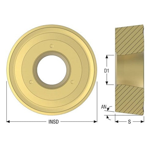 Seco Turning Insert RCMX Insert Style - RR94 7° CVD Coated2