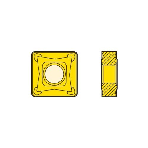 Seco Turning Insert S Shape Code 4.76 x 0.8 x 12.7mm G Insert Type - M3 Grade TP1501 ± 0.13/± 0.05mm Tolerance SNMG120408-M3,TP1501 - Pack of 102