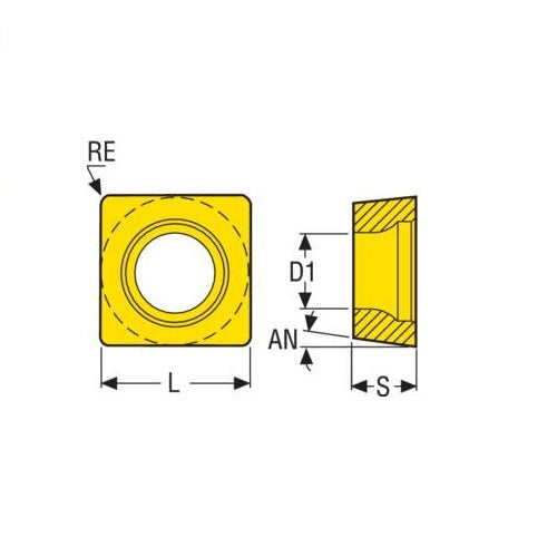 Seco Turning Insert SCMT Insert Style - MF2 7° CVD Coated2