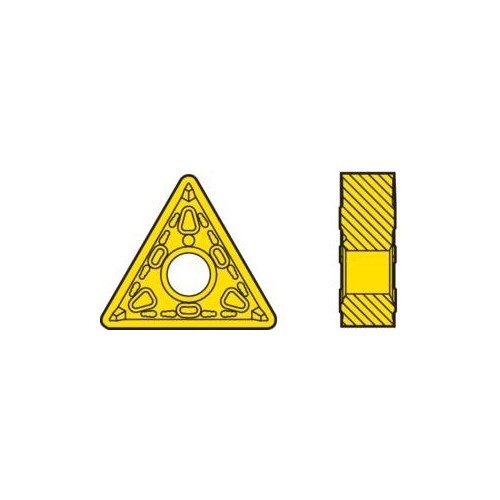Seco Turning Insert T Shape Code 4.76 x 0.79 x 9.53mm G Insert Type - M6 Grade TP1501 ± 0.13/± 0.05mm Tolerance TNMG160408 - M6,TP1501 - Pack of 10 - AIMS Industrial Supplies