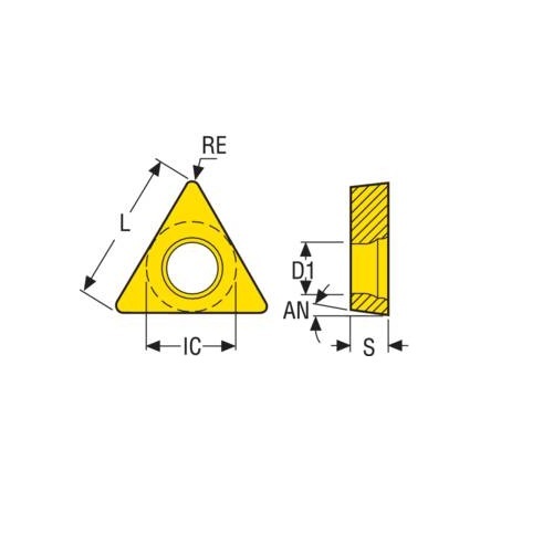 Seco Turning Insert TCMT Insert Style - F1 7° Grade CP5002