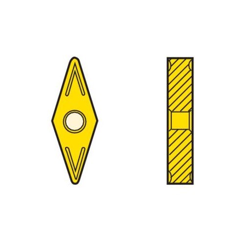 Seco Turning Insert V Shape Code 4.76 x 0.8 x 12.7mm G Insert Type - MR4-203 Grade 883 ± 0.13/± 0.05mm Tolerance VNMG220408-MR4-203,883 - Pack of 102