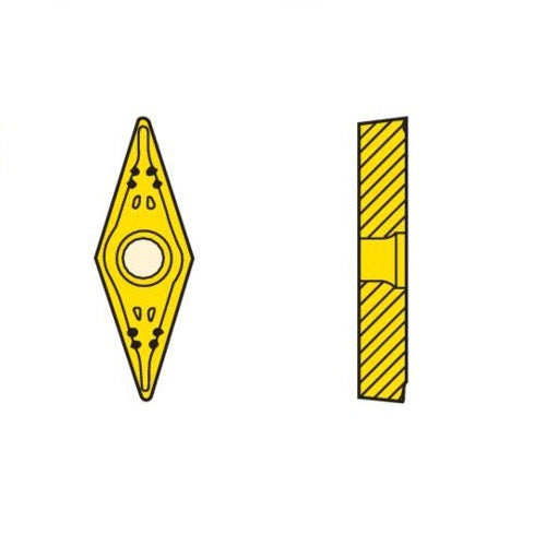 Seco Turning Insert VBGT Insert Style - F1 5° Grade TS20503