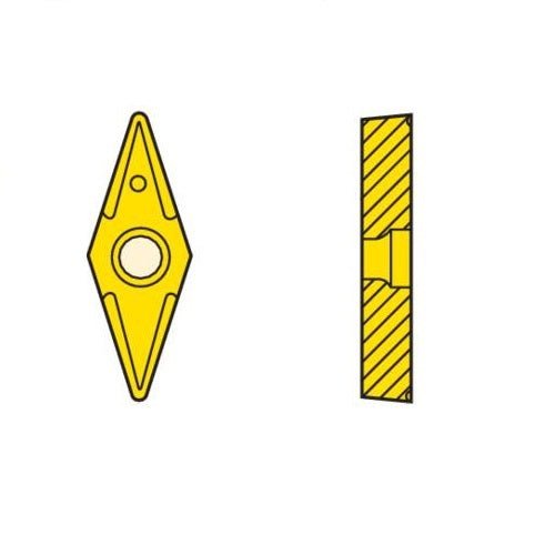 Seco Turning Insert VBMT Insert Style - F2 5° Grade HX - AIMS Industrial Supplies