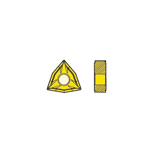 Seco Turning Insert W Shape Code 4.76 x 0.4 x 9.53mm G Insert Type - FF2 Grade TP1501 ± 0.13/± 0.05mm Tolerance WNMG060404 - FF2,TP1501 - Pack of 10 - AIMS Industrial Supplies