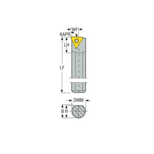 Seco Turning Internal Toolholder (Heavy Metal - Screw Lock - L Type) - AIMS Industrial Supplies