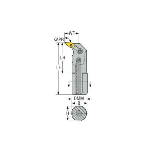 Seco Turning Internal Toolholder (Steel - Multiple Lock - U Type) - AIMS Industrial Supplies