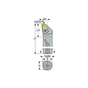 Seco Turning Internal Toolholder (Steel - Top Clamp - L Type) - AIMS Industrial Supplies