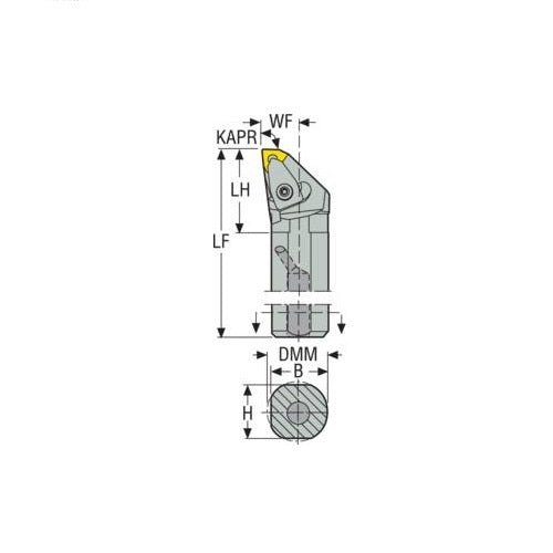 Seco Turning Internal Toolholder (Steel - Top Clamp - L Type) - AIMS Industrial Supplies