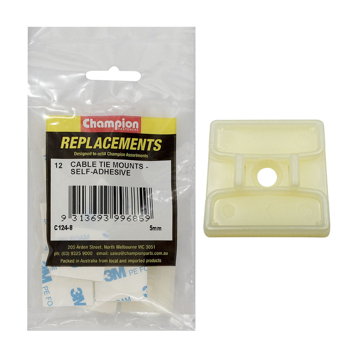 Self-Adhesive Cable Tie Mount