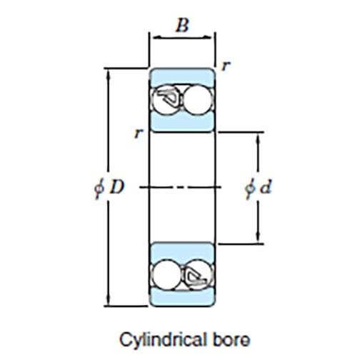 Self Aligning Ball Bearing Cylindrical Bore 1200 Series - AIMS Industrial Supplies