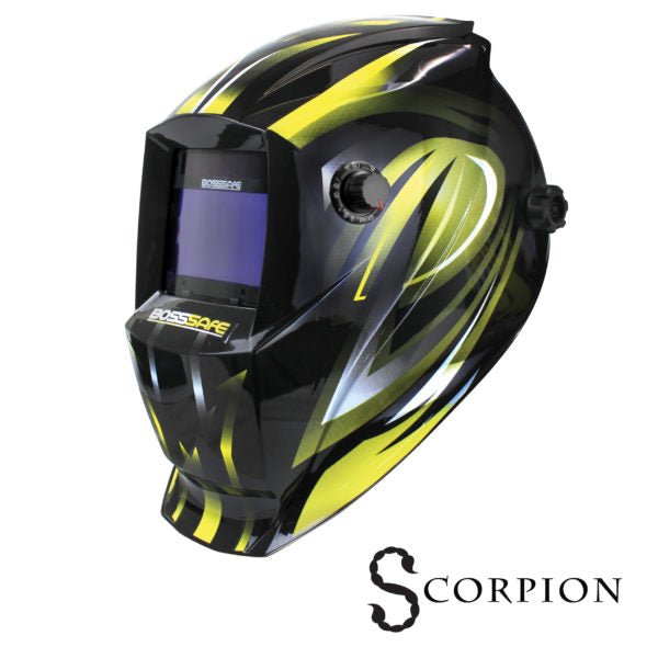 Set of 6 - Bosssafe Scorpion Trade Electronic Welding Helmet - AIMS Industrial Supplies