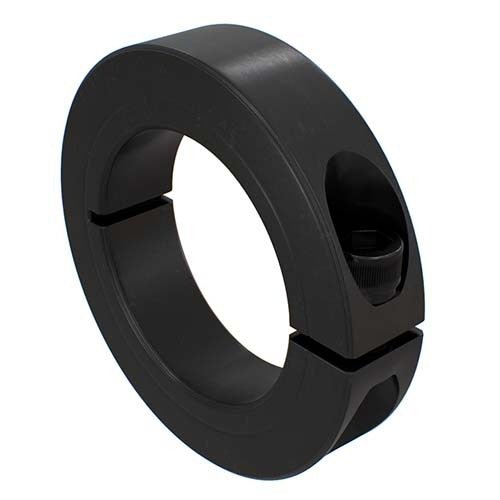Shaft Collar Steel Black Oxide 1pc Split (Clamp Type) - Imperial - AIMS Industrial Supplies
