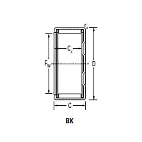 Shell Type Needle Roller Bearing Closed End (BK)2