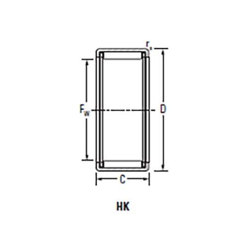 Shell Type Needle Roller Bearing (HK) - AIMS Industrial Supplies