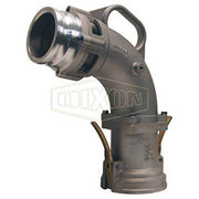 Side Seal Drop Elbow with Adapter Inlet - Aluminum1