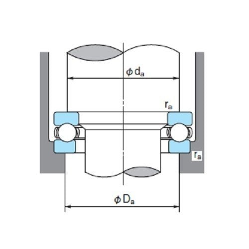 Single Direction Thrust Ball Bearings Flat Back Face - AIMS Industrial Supplies