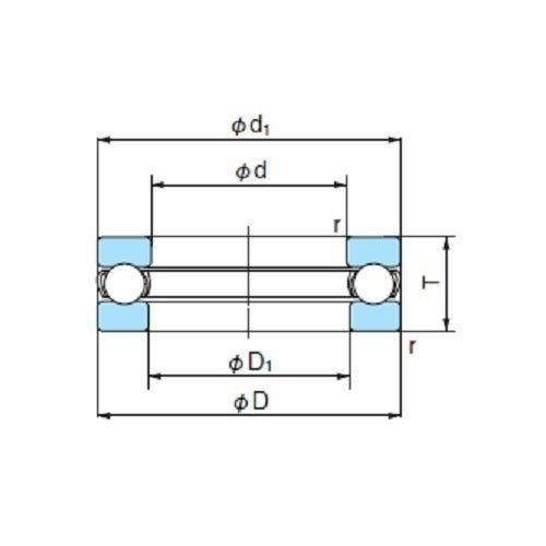 Single Direction Thrust Ball Bearings Flat Back Face - AIMS Industrial Supplies