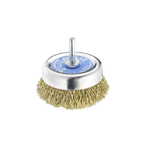 SIT Brass Crimped Cup Brush 75mm x M6  T70BRS1