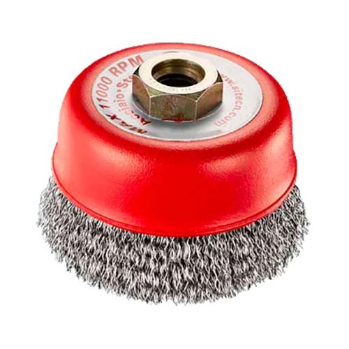 SIT Brush Cup Crimped Steel 90mm x M14 T90 - Pack of 181