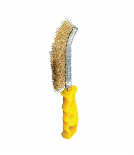 SIT SPID BRASS Yellow Handle Brush SPIDBRASS1