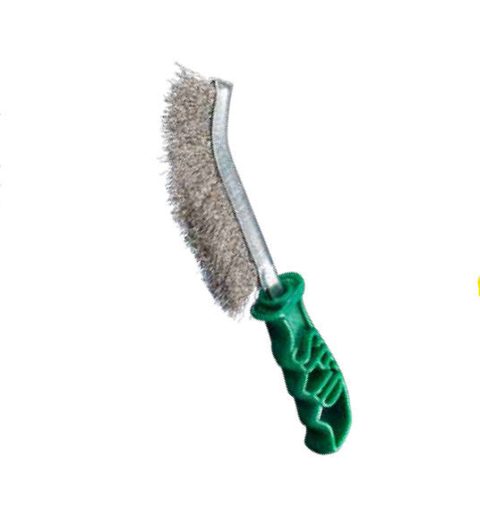 SIT SPID Stainless Steel Green Handle Brush SPIDSS1