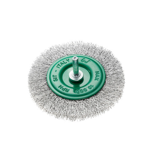 SIT Stainless Steel Crimped Circular Brush 80mm x M6  GG84SS