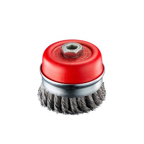 SIT Steel Twist Knot Cup Brush 105mm x M14 1 Row TU111 - AIMS Industrial Supplies