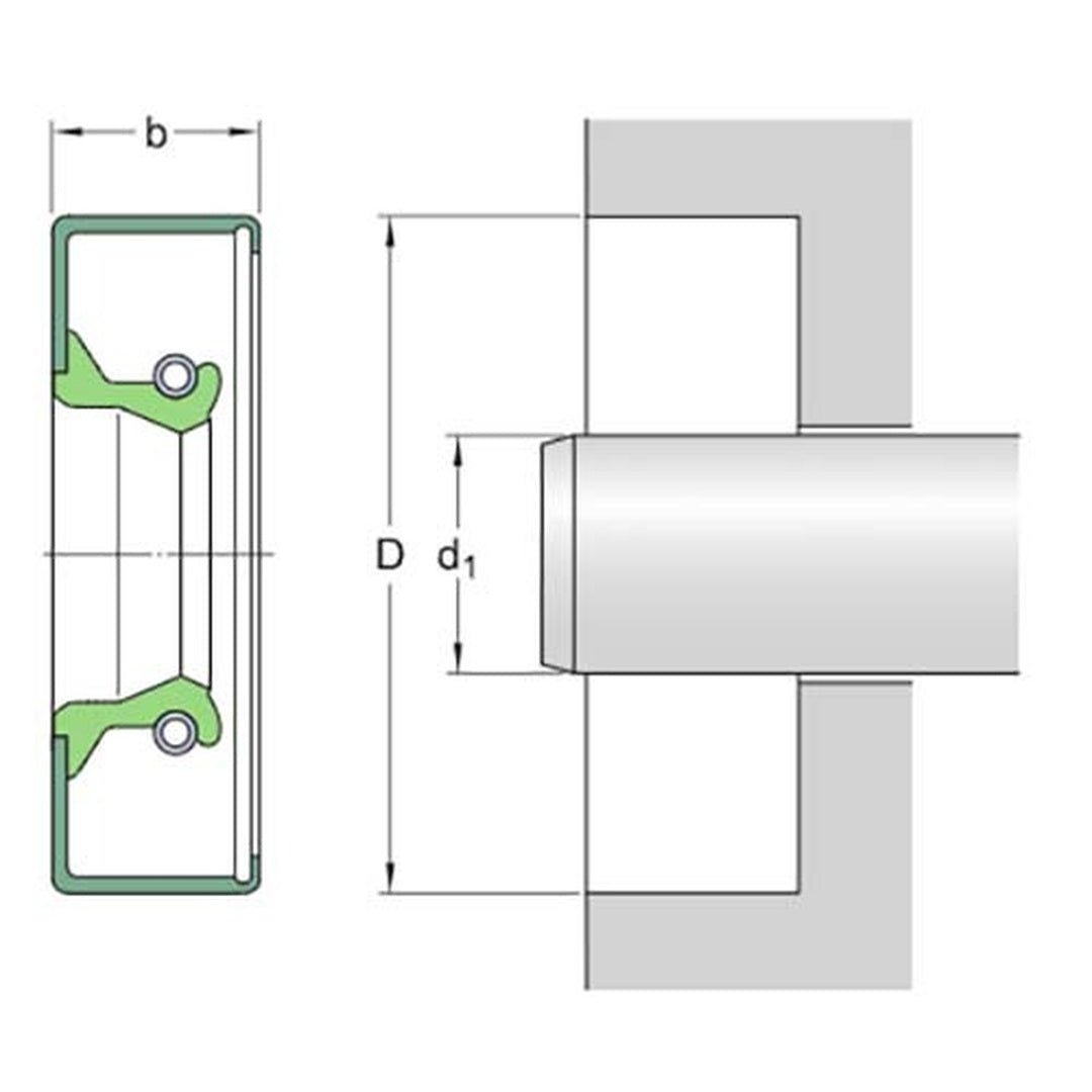 SKF Radial Shaft Seal (CR Seal) CRW1 V - FKM - AIMS Industrial Supplies