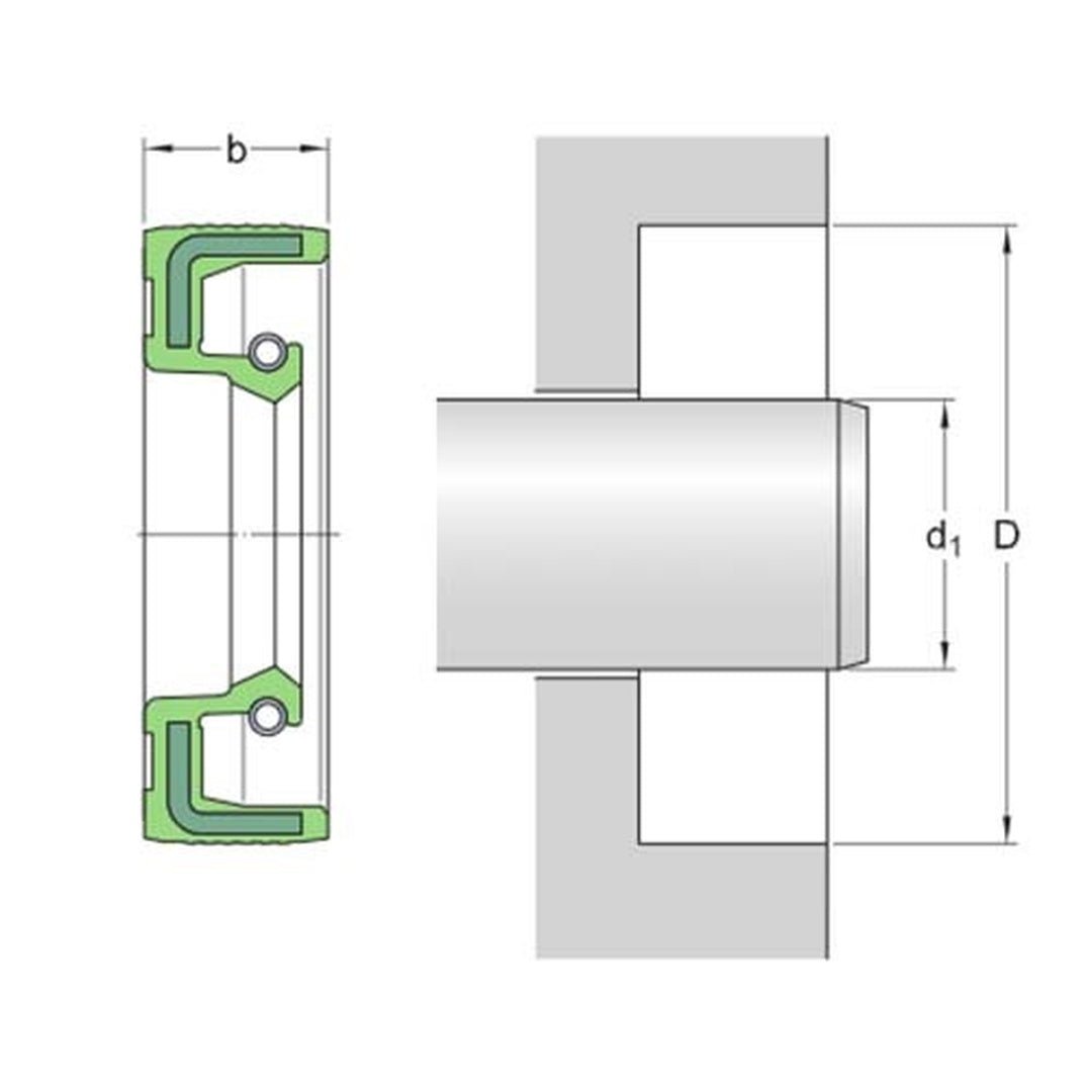 SKF Radial Shaft Seal (CR Seal) HMSA10 V - FKM - AIMS Industrial Supplies