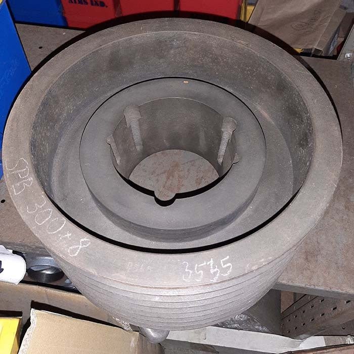 SPB Taper Lock V Pulley (Suits 3535) 300mm, 8 Groove Cast Iron SPB300-8 - AIMS Industrial Supplies