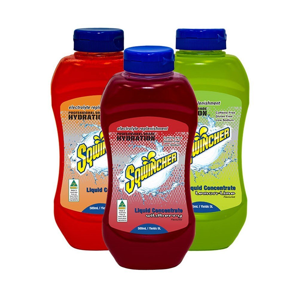 Sqwincher 500ml Concentrate Mixed Flavours - Box of 12 - AIMS Industrial Supplies