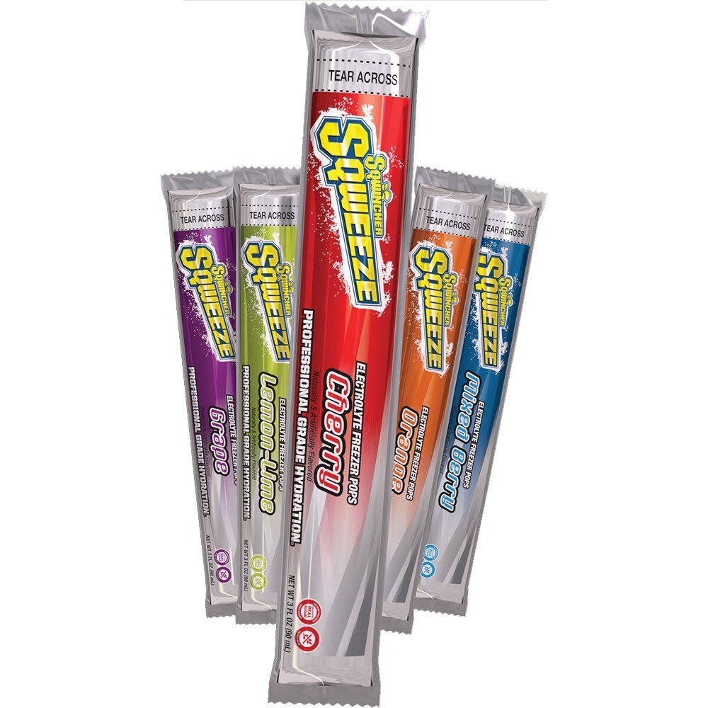 Sqwincher Sqweeze Pops Mixed Flavours - 10/Pack - AIMS Industrial Supplies
