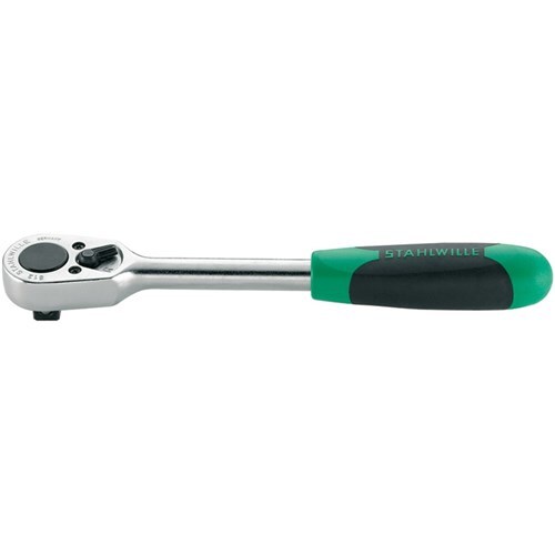 Stahlwille 1/2" Drive 36 Teeth Reversible Ratchet With 2-Component Handle SW512 - AIMS Industrial Supplies