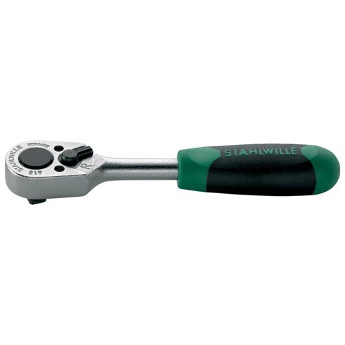 Stahlwille 1/4" Drive 22 Teeth Reversible Ratchet With 2-Component Handle SW415 - AIMS Industrial Supplies