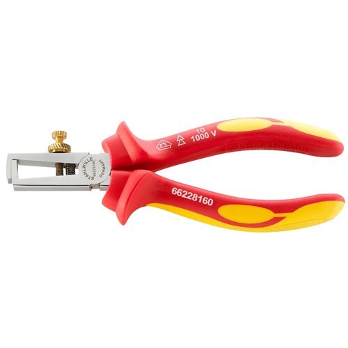 Stahlwille 160mm Wire-stripping Plier - Dip-Coated Handle - SW66221