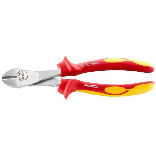 Stahlwille 200mm Side Cutter Plier - VDE H/D Multi-component Handle - SW6602 - AIMS Industrial Supplies