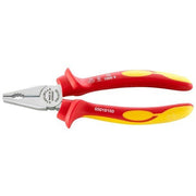 Stahlwille 200mm VDE Combination Plier - Insulated W/ Plastic Sleeves SW6501 - AIMS Industrial Supplies