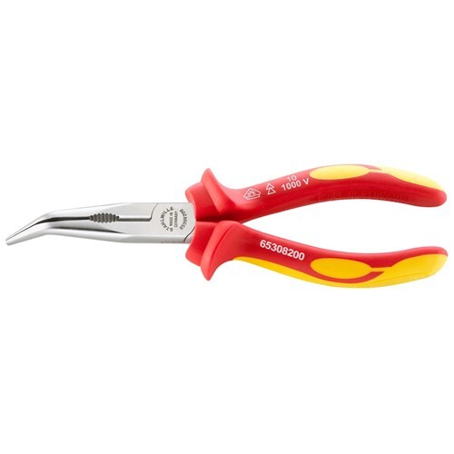 Stahlwille 200mm VDE Snipe Nose Plier W/ Cutter - Multi-component Handle SW65301