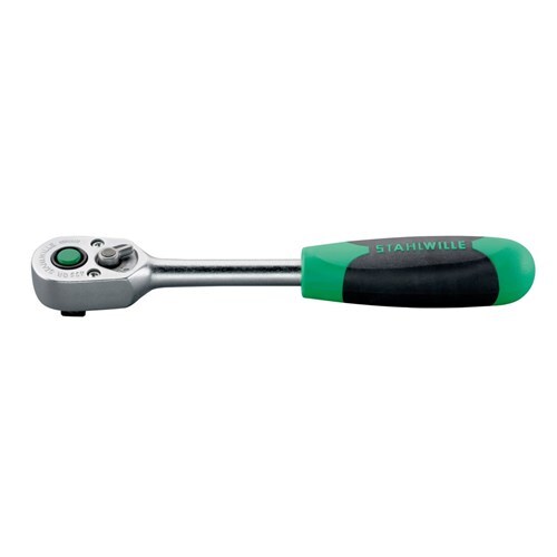 Stahlwille 3/8" Drive 30 Teeth Quick Release Reversible Ratchet With 2-Component Handle  SW435QR1