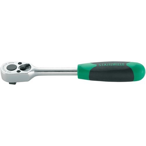 Stahlwille 3/8" Drive 30 Teeth Reversible Ratchet With 2-Component Handle SW435N - AIMS Industrial Supplies